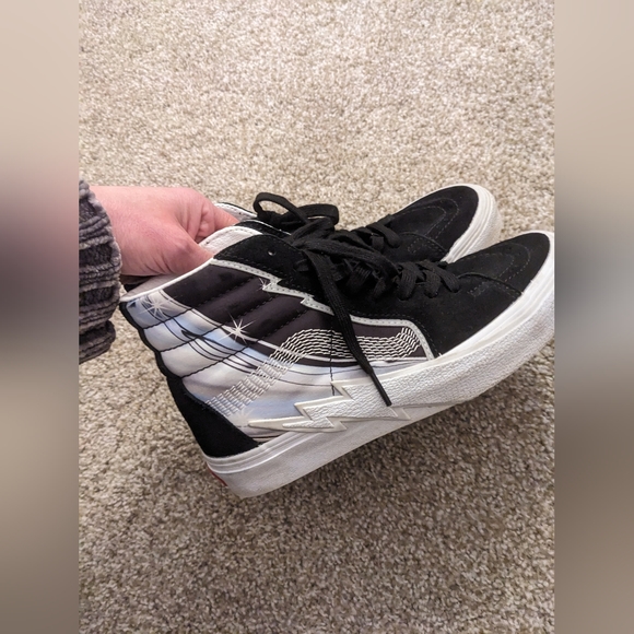 VANS Off The Wall high top Sk8-Hi lighting bolt | Women's 8 Mens 6.5 - Picture 8 of 8